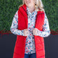 *new* Harlow Long Vest - Red