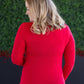 Alyssa Long Sleeve Top - Red