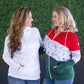 Colorblock Fullzip - Red, Winter Berry, Evergreen
