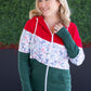 Colorblock Fullzip - Red, Winter Berry, Evergreen