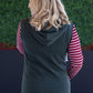 *new* Soft Classic HalfZip Hoodie - Evergreen and Burgundy Stripes