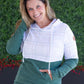 *new* Hailey Pullover Hoodie - Mint and Red Plaid and Evergreen