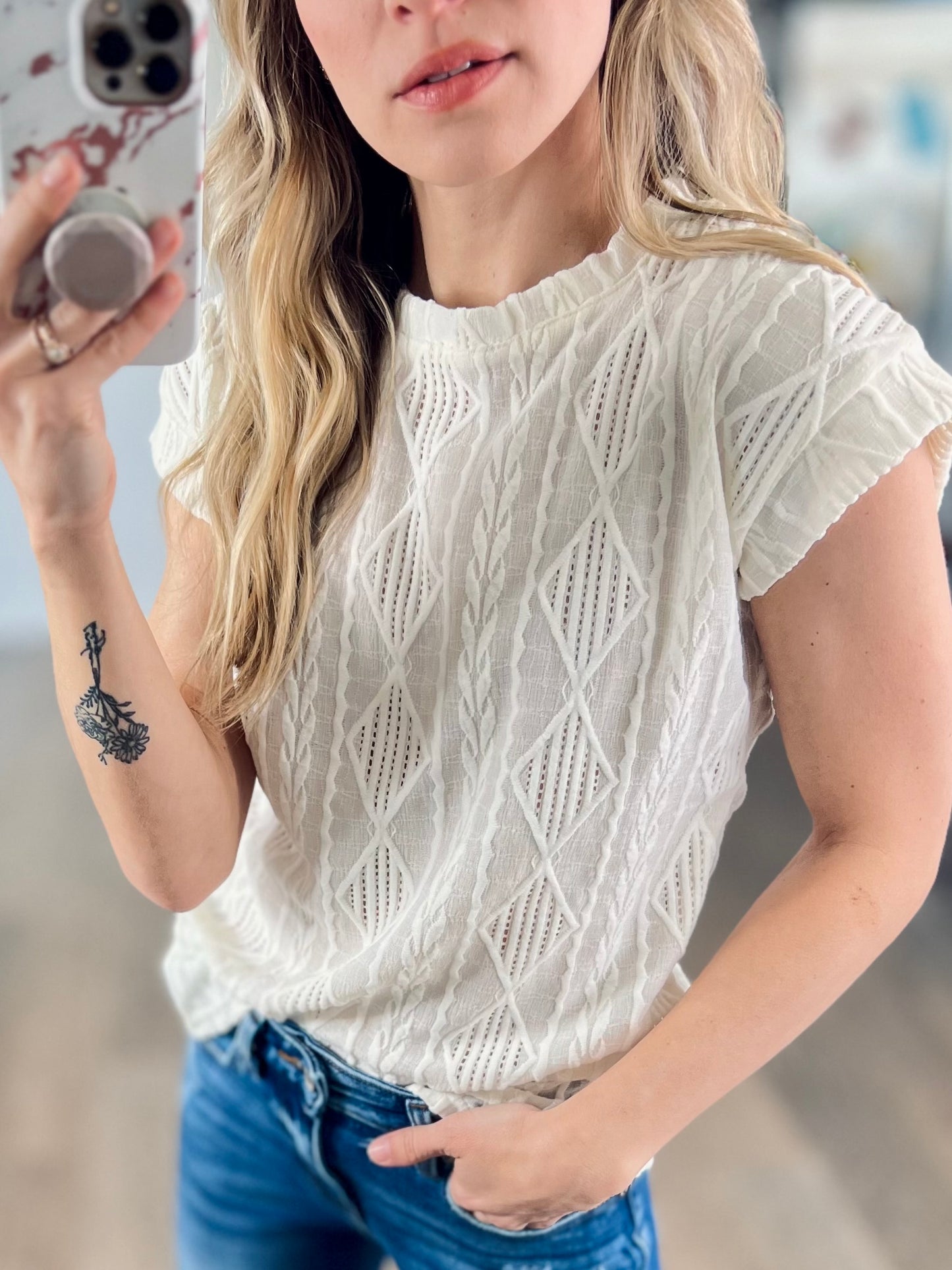 Willow in the Weave Top