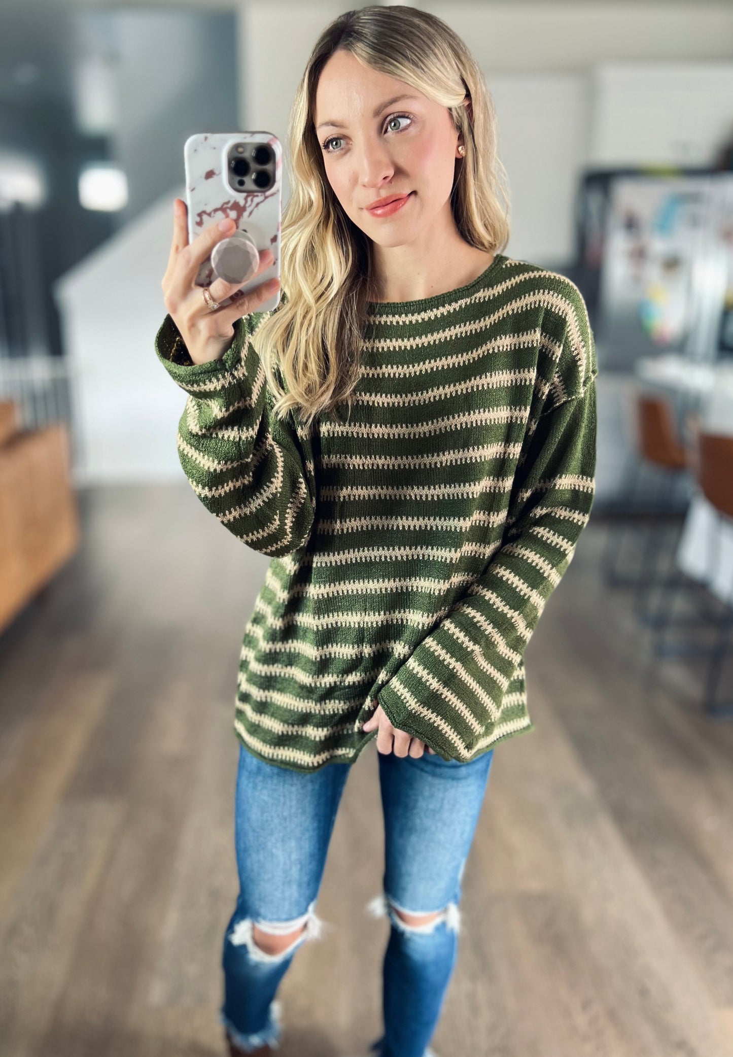 Right This Way Stripe Sweater