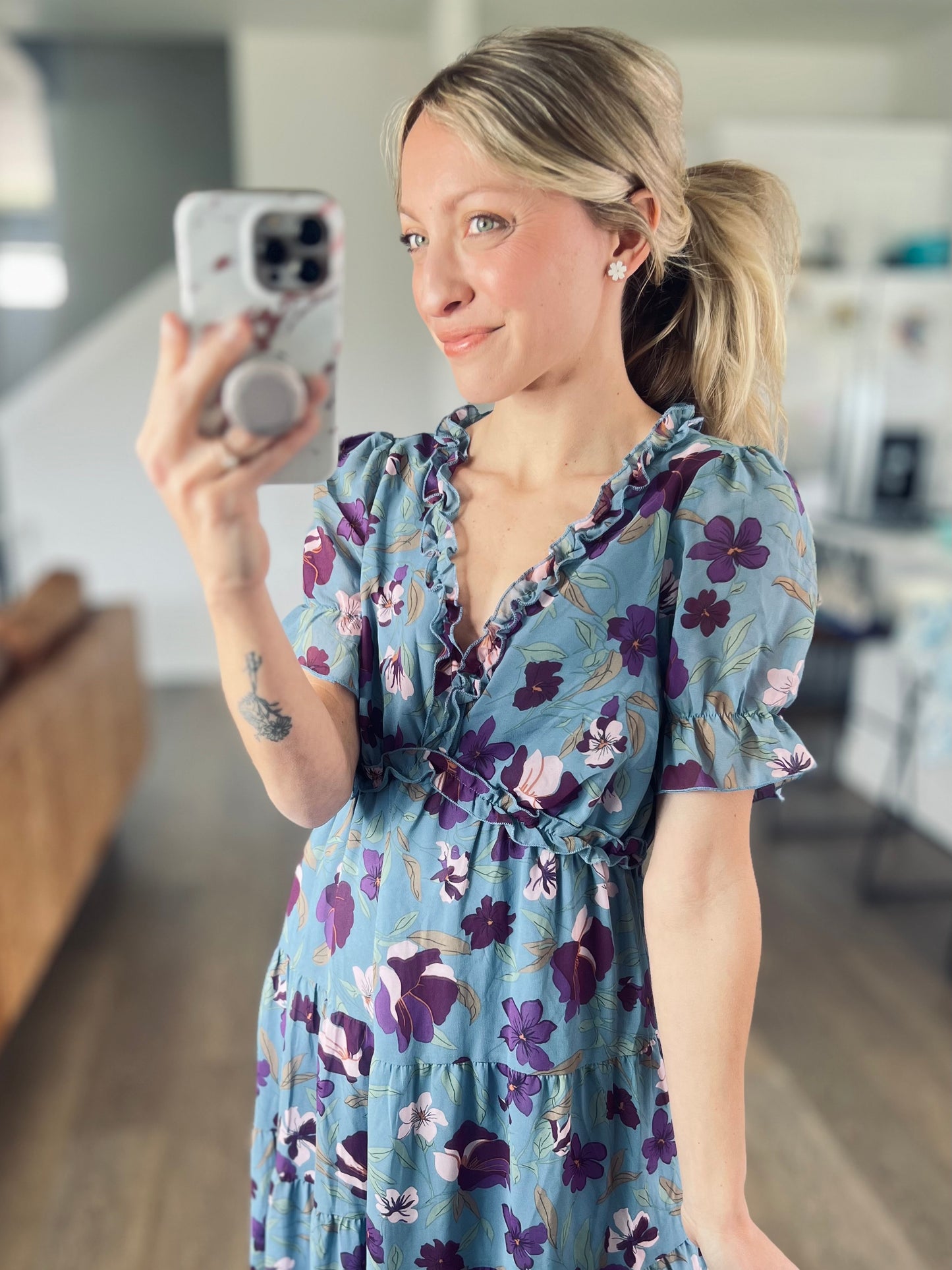 SHIPS FREE TODAY // Hydrangea Dreams Maxi Dress