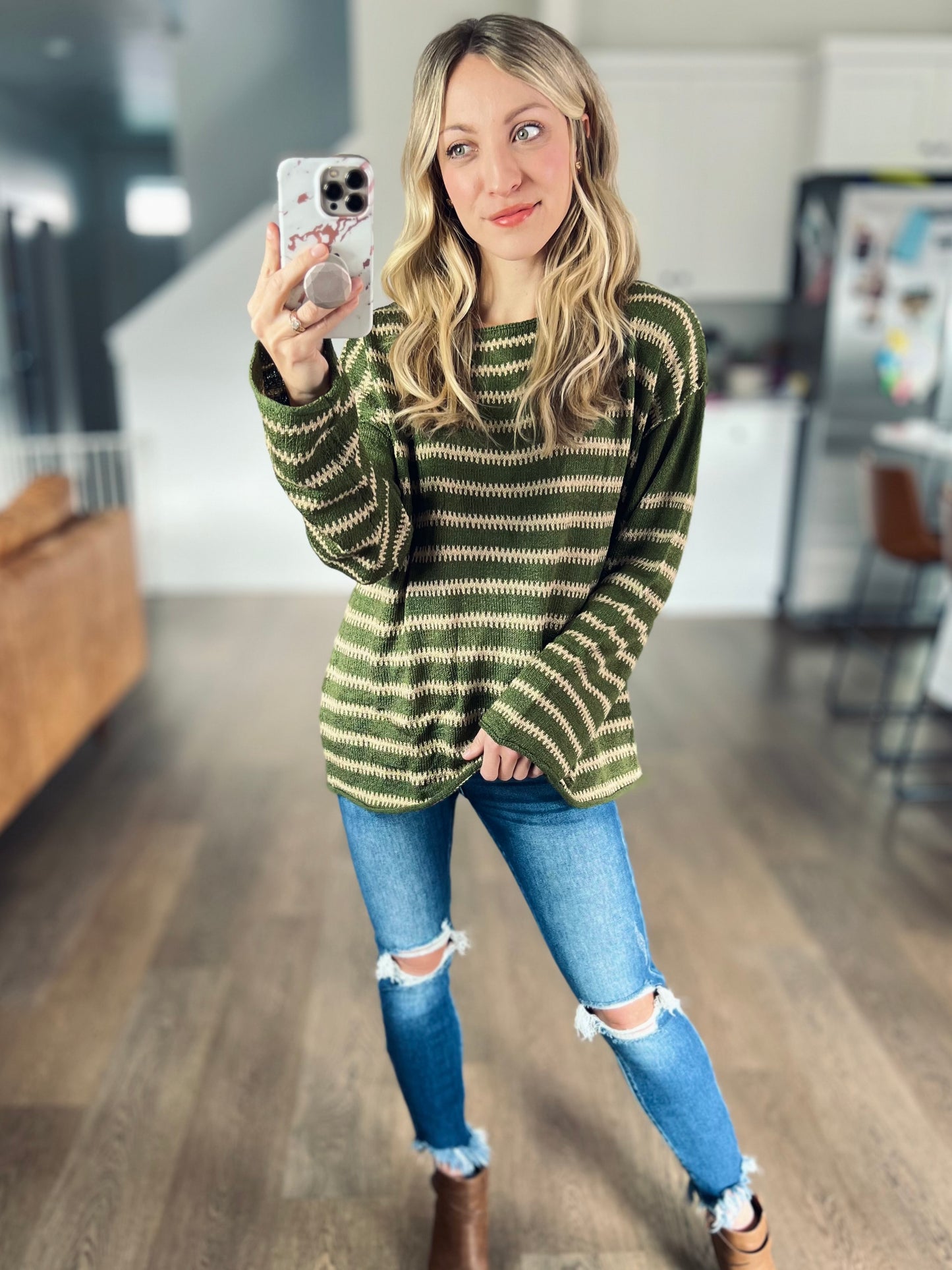 Right This Way Stripe Sweater