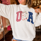 USA Mock Neck Pullover
