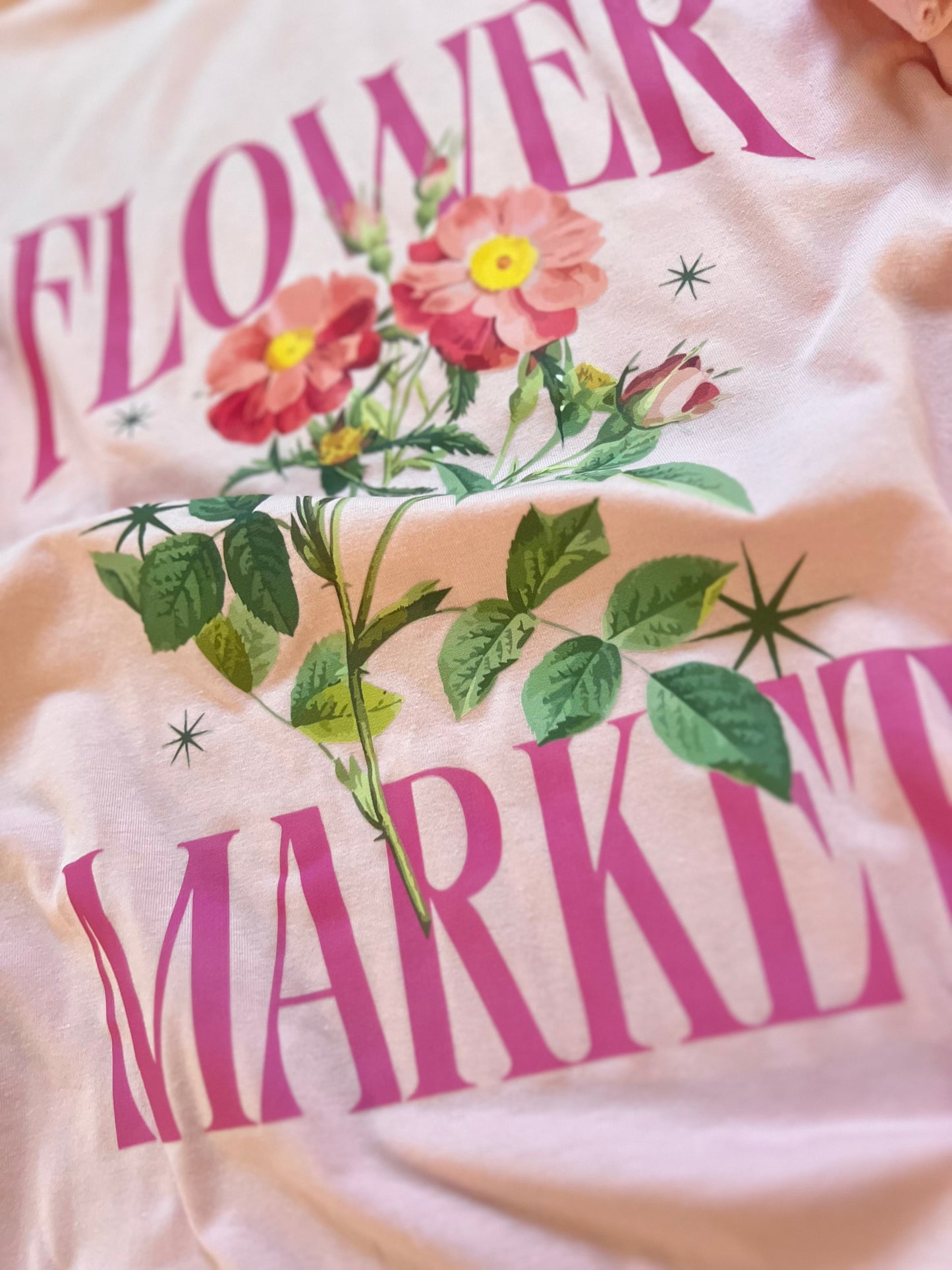 Flower Market Tee in Blush