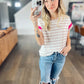 Kels Khaki Stripe Tee