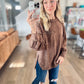 *free ship today* Clearly Needed Hacci Top in Brown