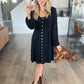 *free ship today* Cora Long Sleeve Button Down Dress