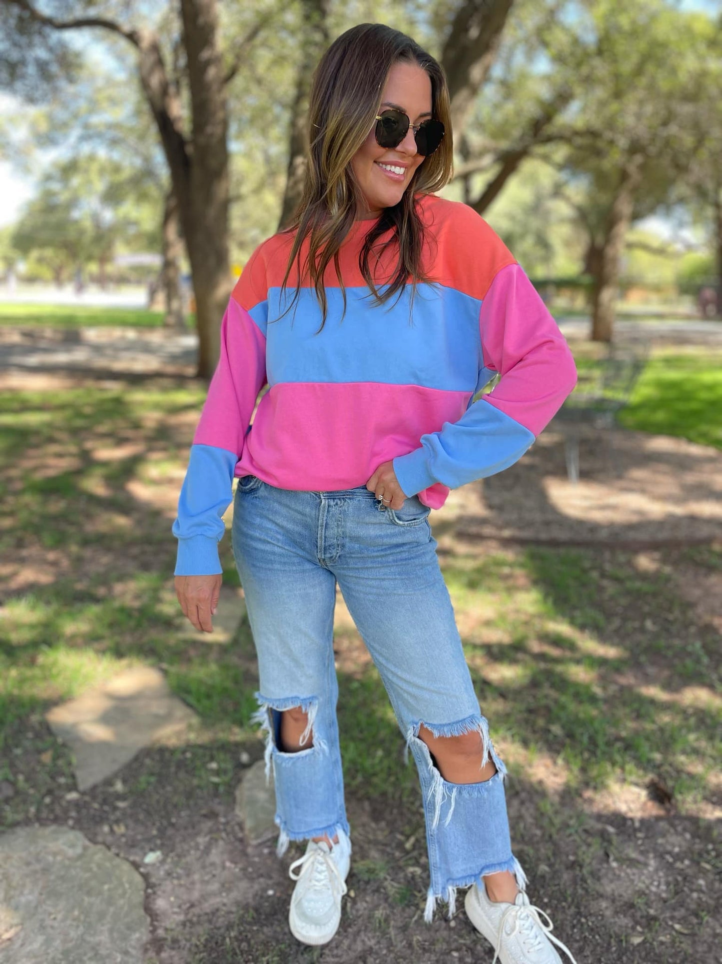 Colorblock Pullover