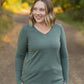 Leah Long Sleeve Top - Green