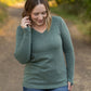 Leah Long Sleeve Top - Green