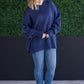 IN STOCK Aurora Cozy Sweater - Navy