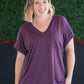 Sierra Pocket Top - Plum