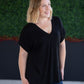 Sierra Pocket Top - Black