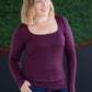 Alyssa Long Sleeve Top - Plum