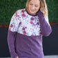 Natalie Pullover - Burgundy Bloom and Plum