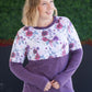 Natalie Pullover - Burgundy Bloom and Plum