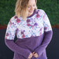 Natalie Pullover - Burgundy Bloom and Plum