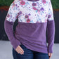 Natalie Pullover - Burgundy Bloom and Plum