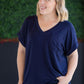Sierra Pocket Top - Navy