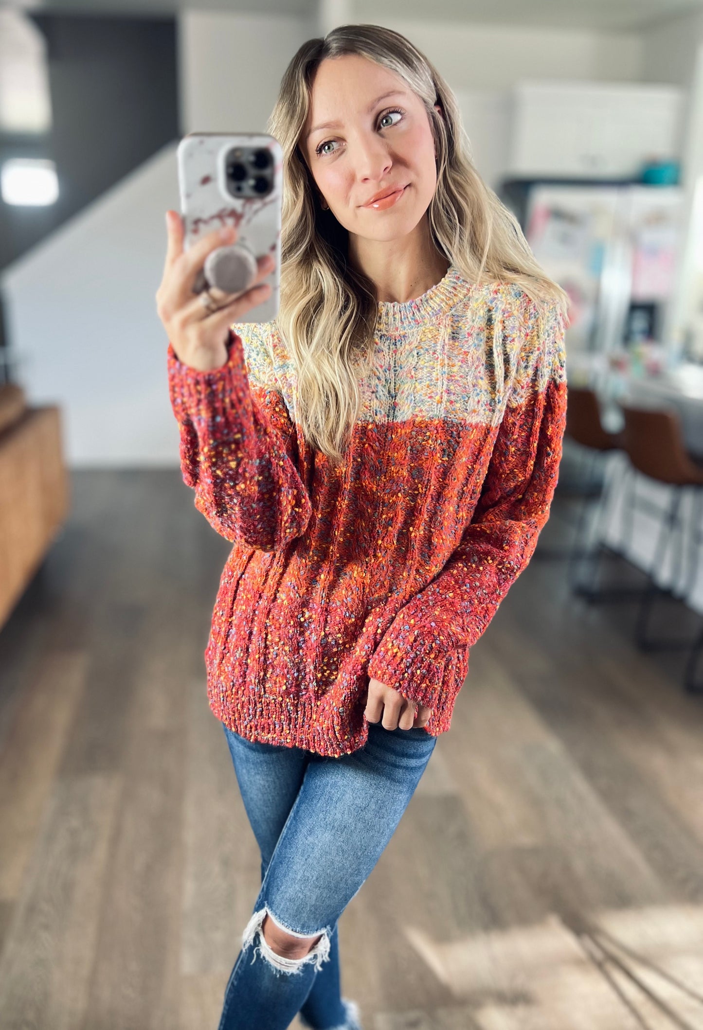 *free ship today* Warmth Confetti Knit Sweater