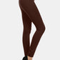 Seamless Fleece Lined Leggings in Coffee