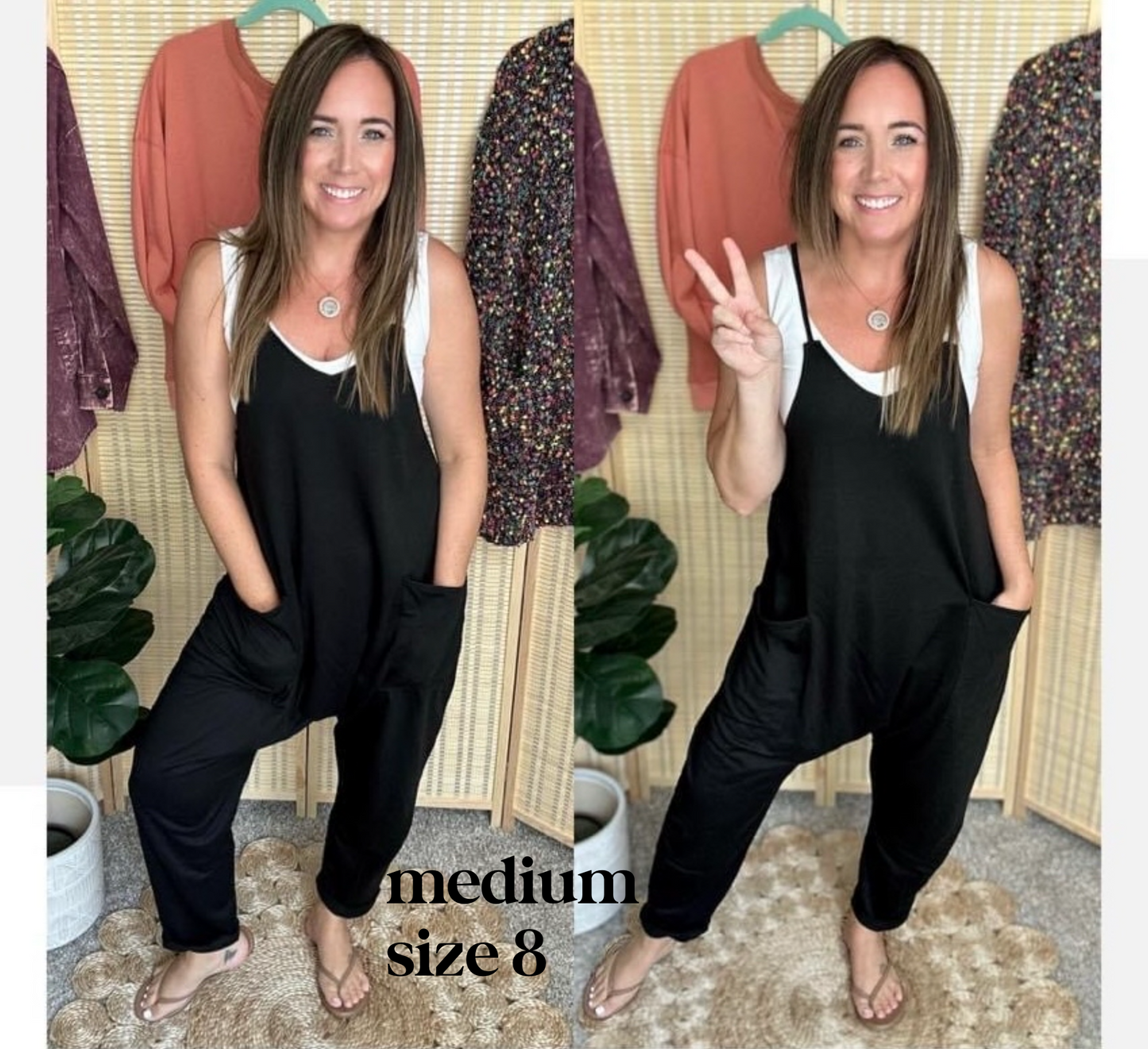 Roam V-Neck Pocketed Jumpsuit