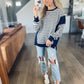 *free ship today* Lonnie Navy Striped Pullover