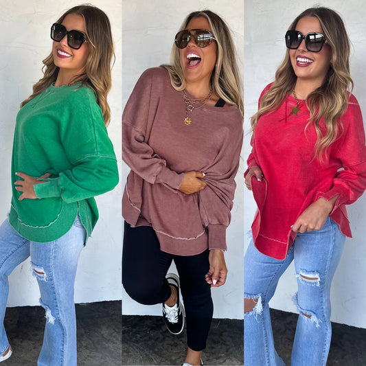 PREORDER: Jess Washed Sweatshirt // eta late Nov