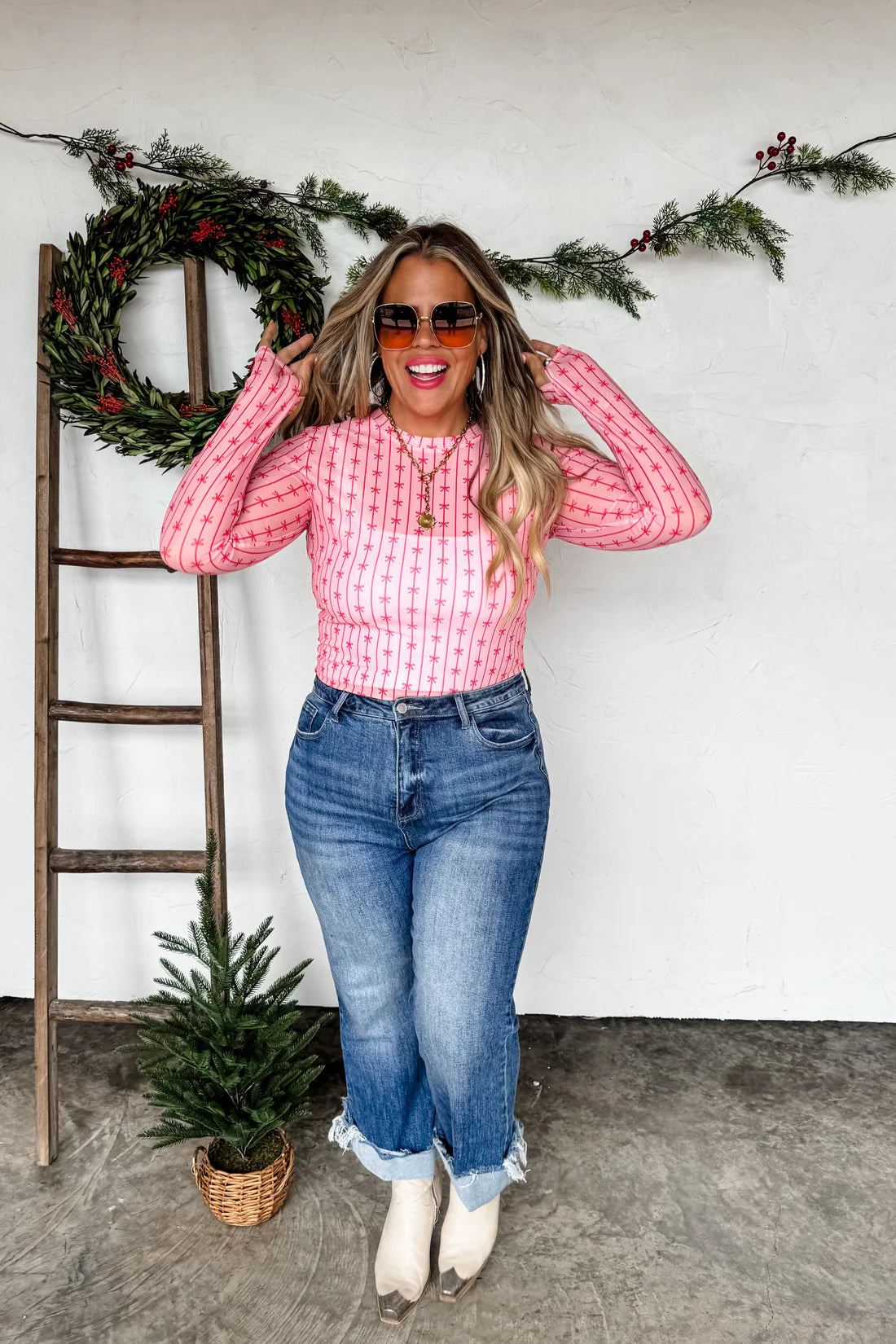 Holiday Mesh Top Preorder