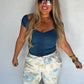 Out and About Cap Sleeve Top