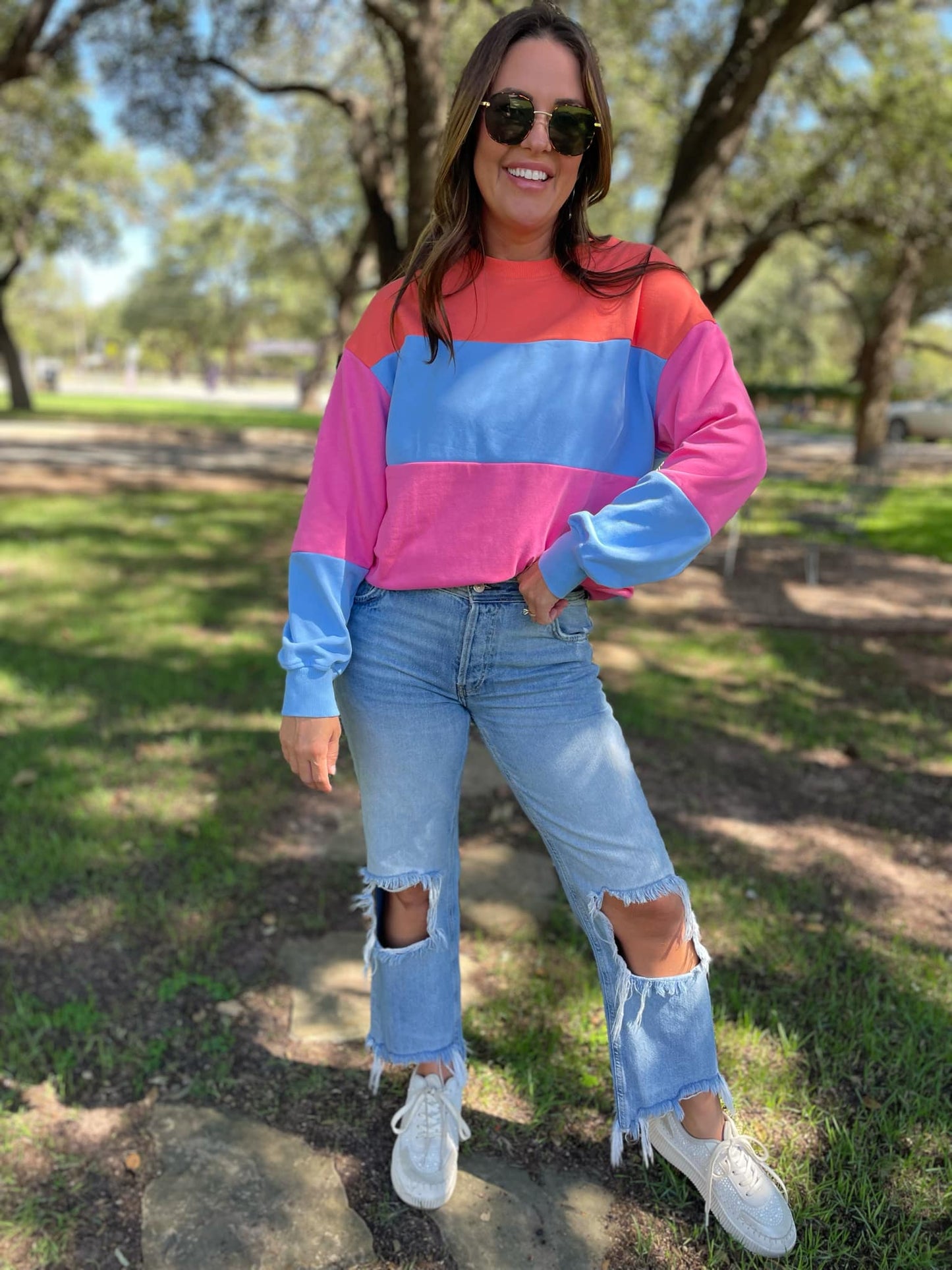 Colorblock Pullover