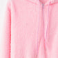 Quarter-Zip Drawstring Teddy Hoodie