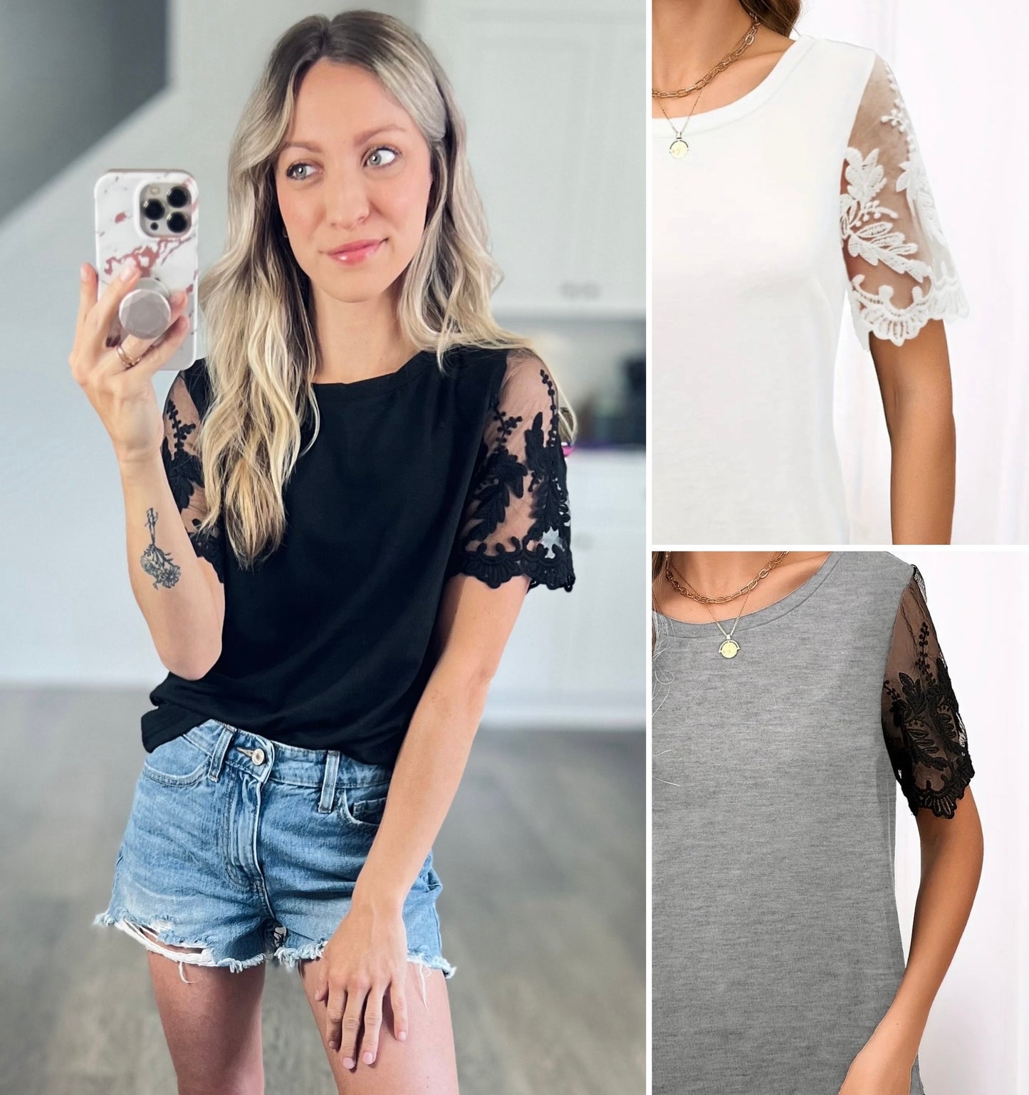 Brynn Lace Detail Top