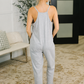 Totally Me Spaghetti Strap Jumpsuit Grey