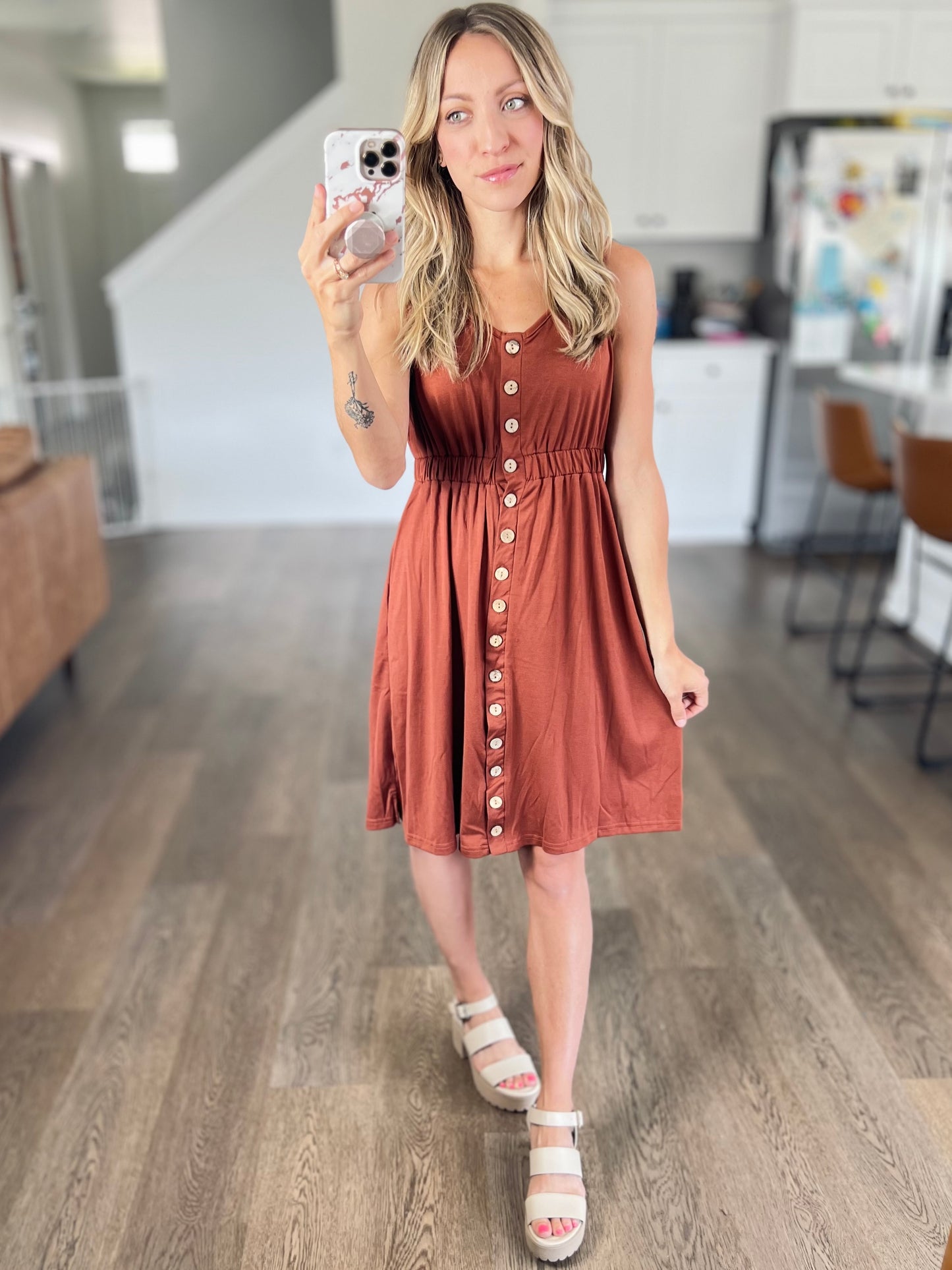 Elise Button Down Dress