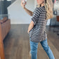 Ashton Stripe Rib Top