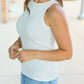 Tara Ribbed Tank - White