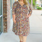 Taylor Dress - Mocha Floral FINAL SALE