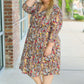 Taylor Dress - Mocha Floral FINAL SALE