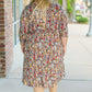 Taylor Dress - Mocha Floral FINAL SALE
