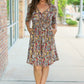 Taylor Dress - Mocha Floral FINAL SALE