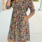 Taylor Dress - Mocha Floral FINAL SALE