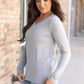 Larissa Long Sleeve - Light Grey