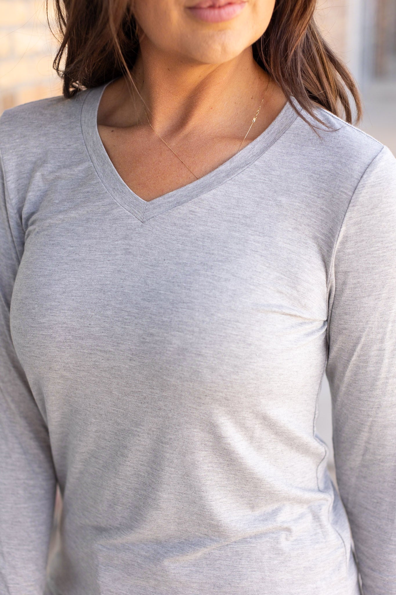 Larissa Long Sleeve - Light Grey