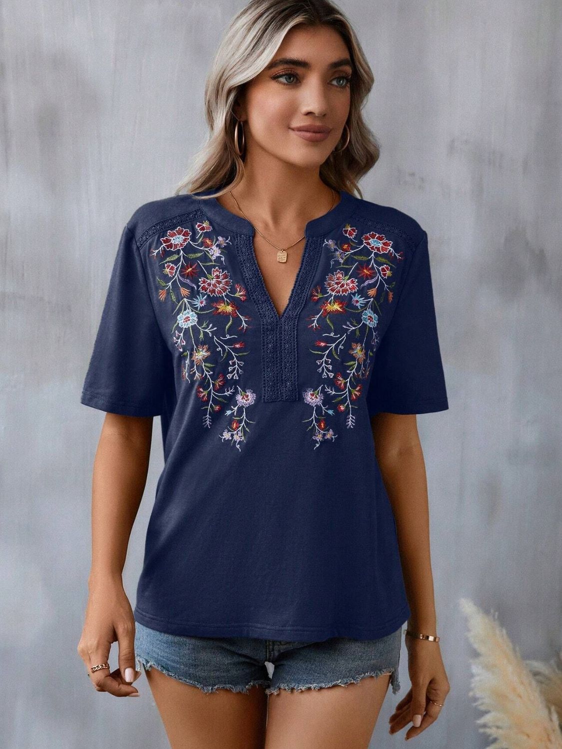 Amelia Embroidered Top