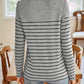 Buttons & Stripes Long Sleeve Top